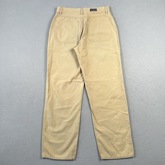 Patagonia Canvas Pants Women’s‎ 10 Beige Straight Leg High Rise Trousers - Picture 13 of 16